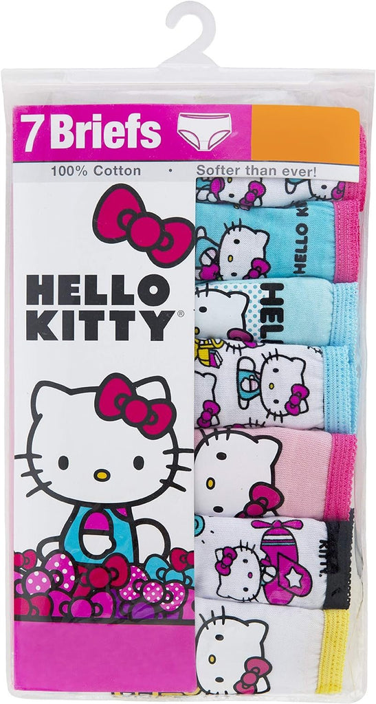 Hello Kitty Girls' 100% Combed Cotton Underwear in Sizes 2/3t, 4t, 4, 6 and 8