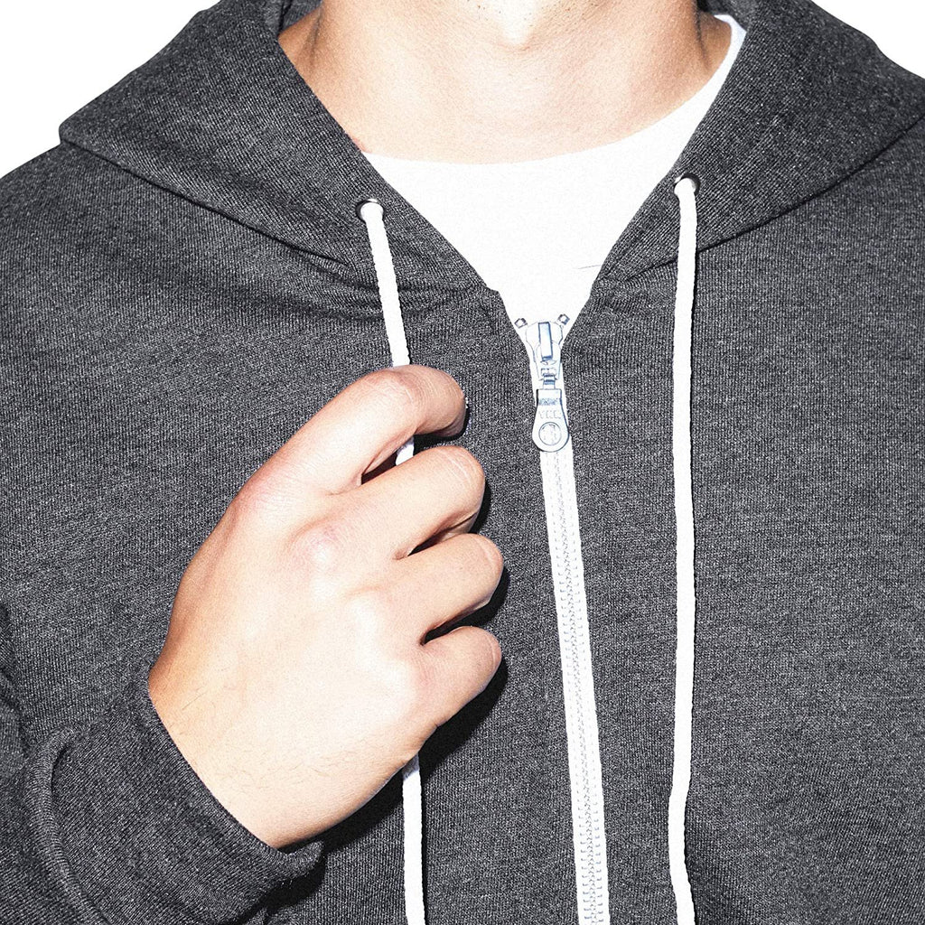 American Apparel Men's Flex Fleece Long Sleeve Zip Hoodie