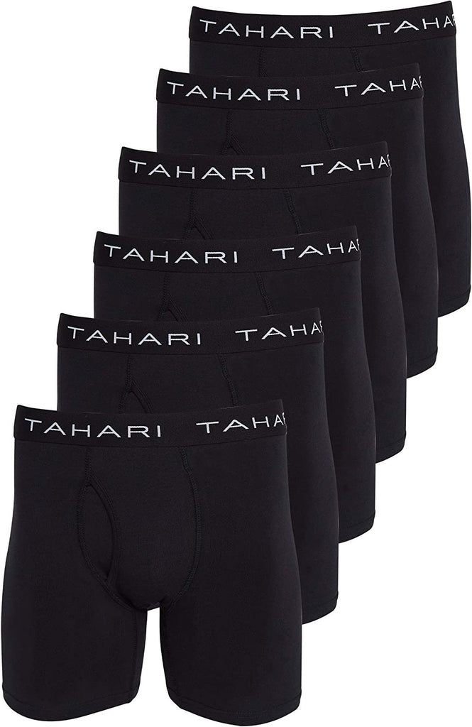 Tahari Mens Underwear Multi Pack Premium Comfort Cotton Boxer Brief Set S,M,L,XL