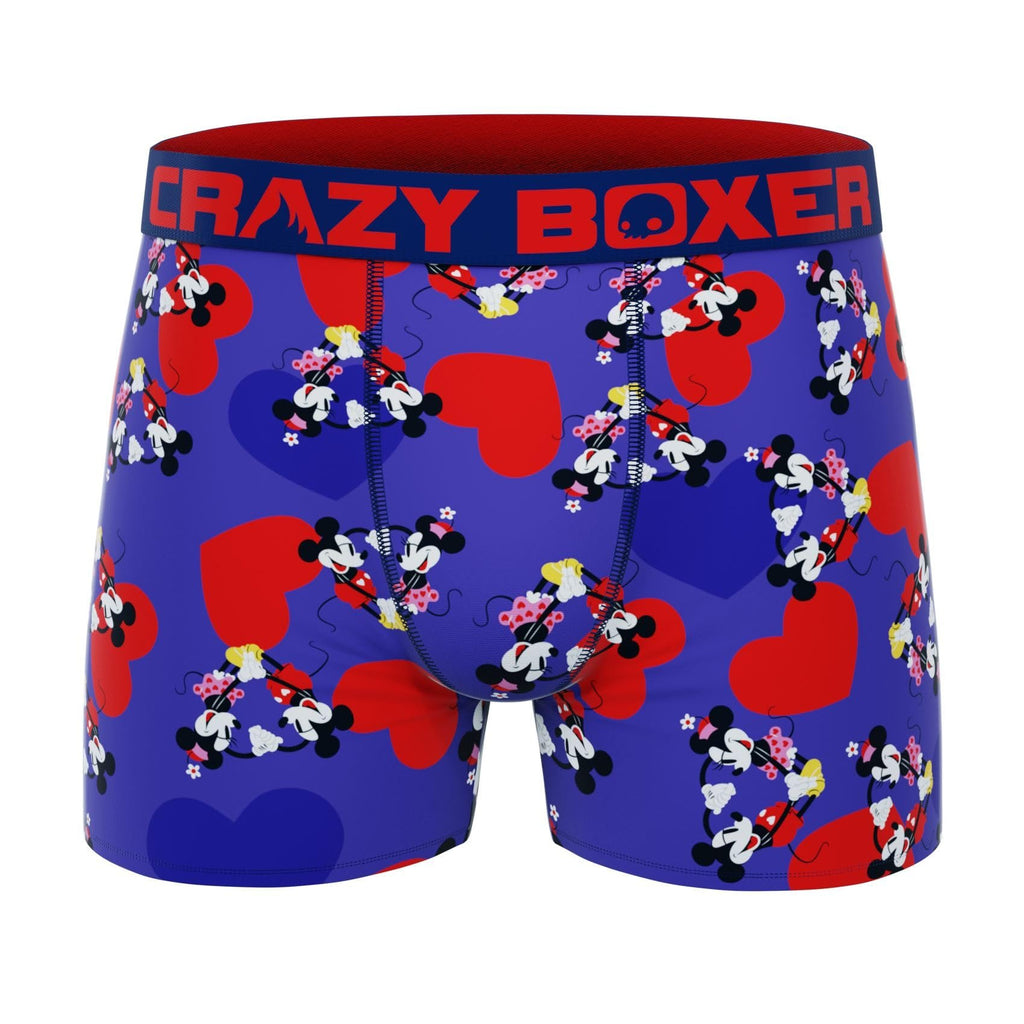 CRAZYBOXER Men's Underwear Disney Classic Freedom of movement Stretch Boxer Brief Red