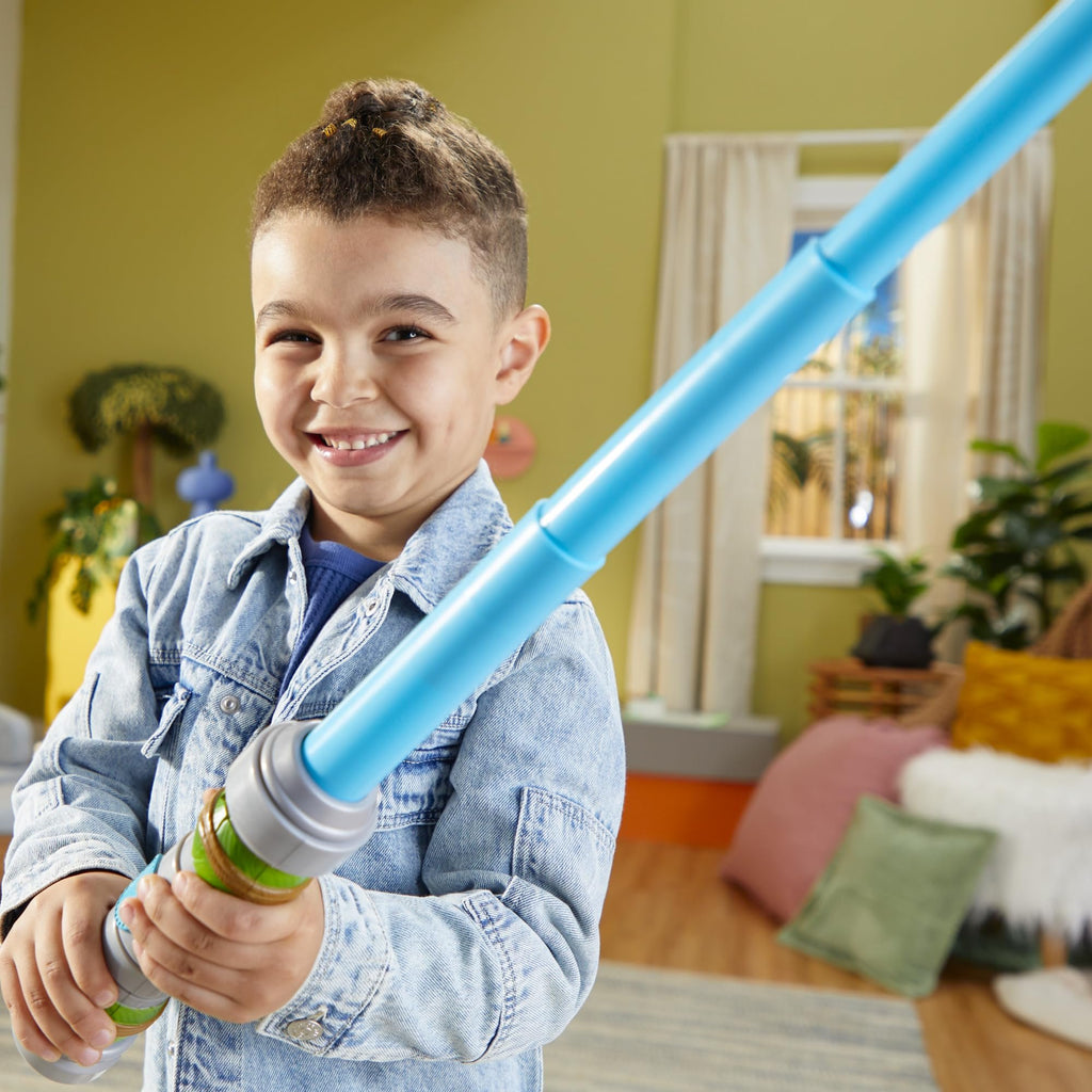 Star Wars: Young Jedi Adventures, Nubs Blue Extendable Lightsaber, Preschool Toys for 3 Year Old Boys & Girls