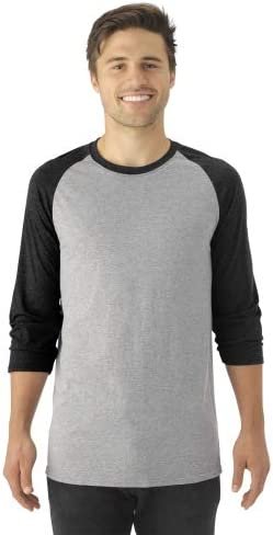 Jerzees Mens Dri-Power Active Triblend Baseball Raglan T-Shirt (601RR)