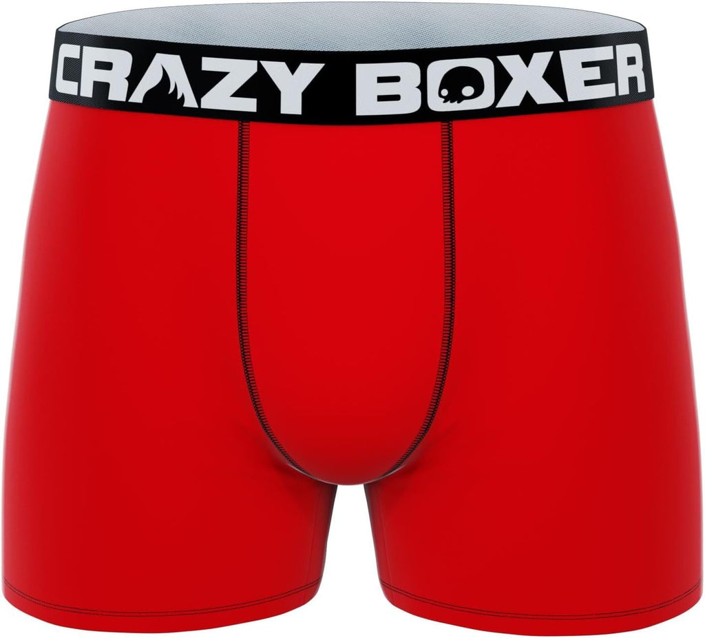 CRAZYBOXER Men's Underwear Disney Classic Original Distortion-free Boxer Brief Soft (3 PACK)