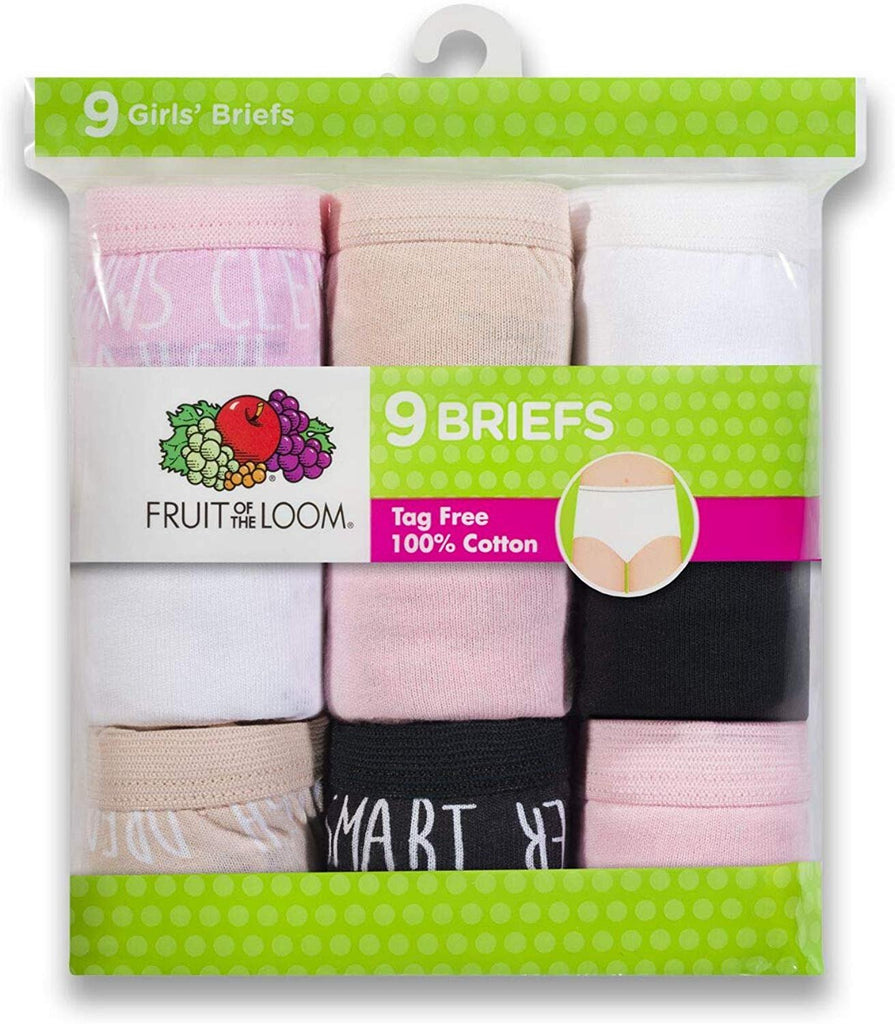 Fruit of the Loom Girls' Cotton Brief Underwear