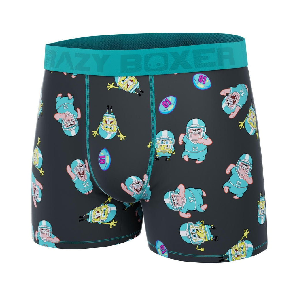 CRAZYBOXER Men's Underwear Spongebob Squarepants Original Resistant Boxer Brief Soft