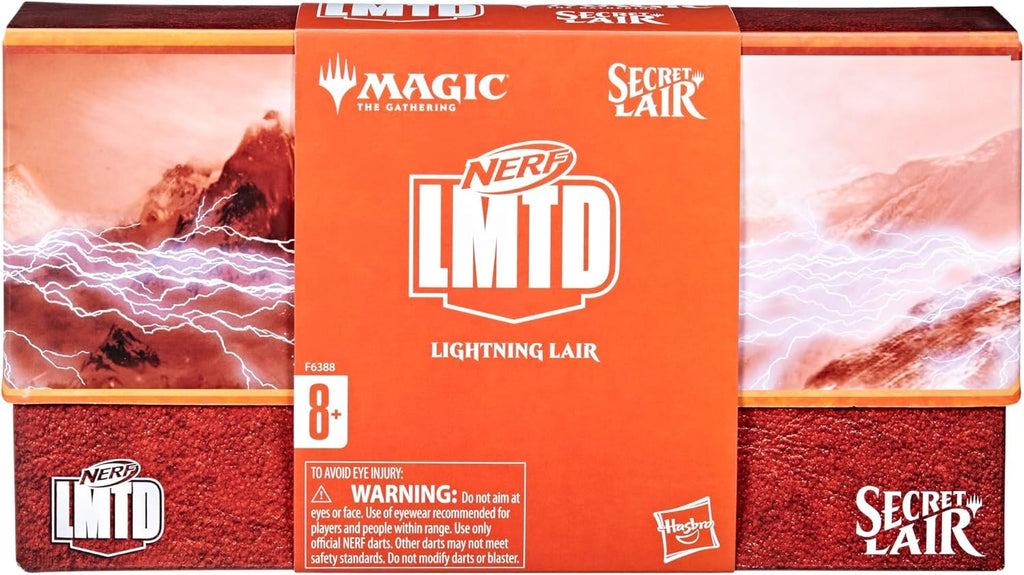 NERF LMTD Lightning Lair, Magic: The Gathering Secret Lair Blaster with 6 Darts, 2 Shells, and 2 Promo Trading Cards