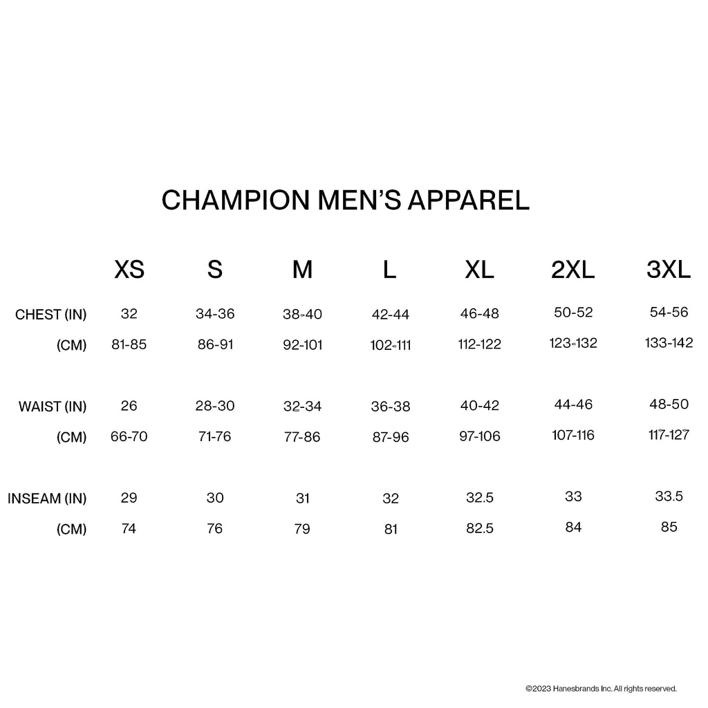 Champion, Powerblend, Fleece Joggers, Comfortable Sweatpants for Men (Reg. or Big, Black Script, XX-Large Tall