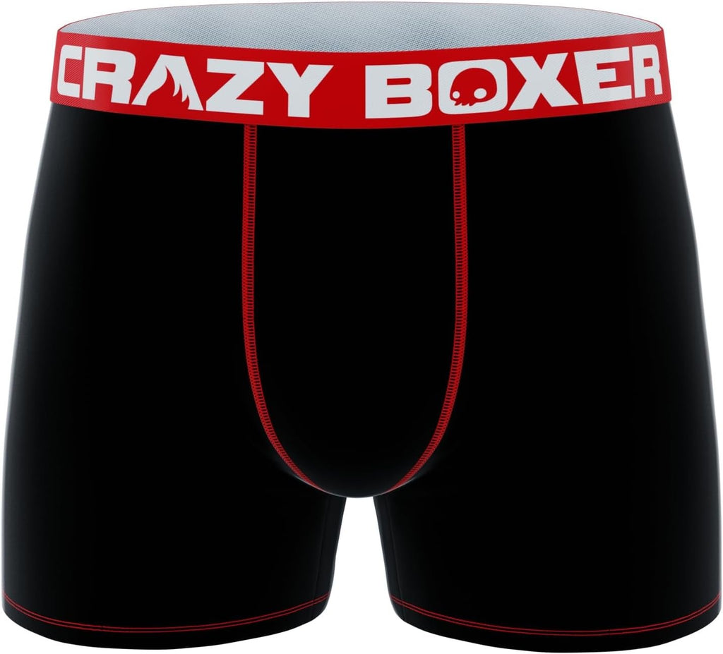 CRAZYBOXER Men's Underwear Garfield Freedom of movement Resistant Boxer Brief Original (3 PACK)