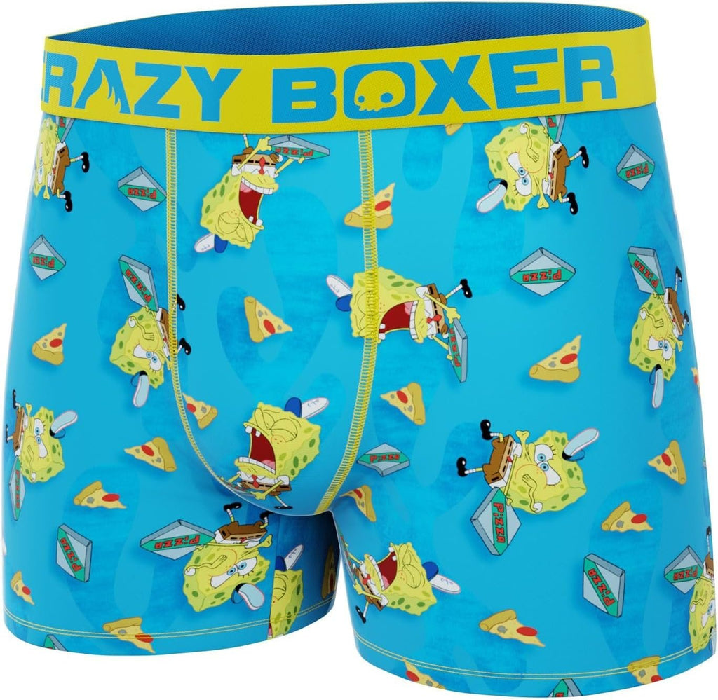 CRAZYBOXER Men's Underwear Spongebob Squarepants Anti-irritation Comfortable Boxer Brief Breathable