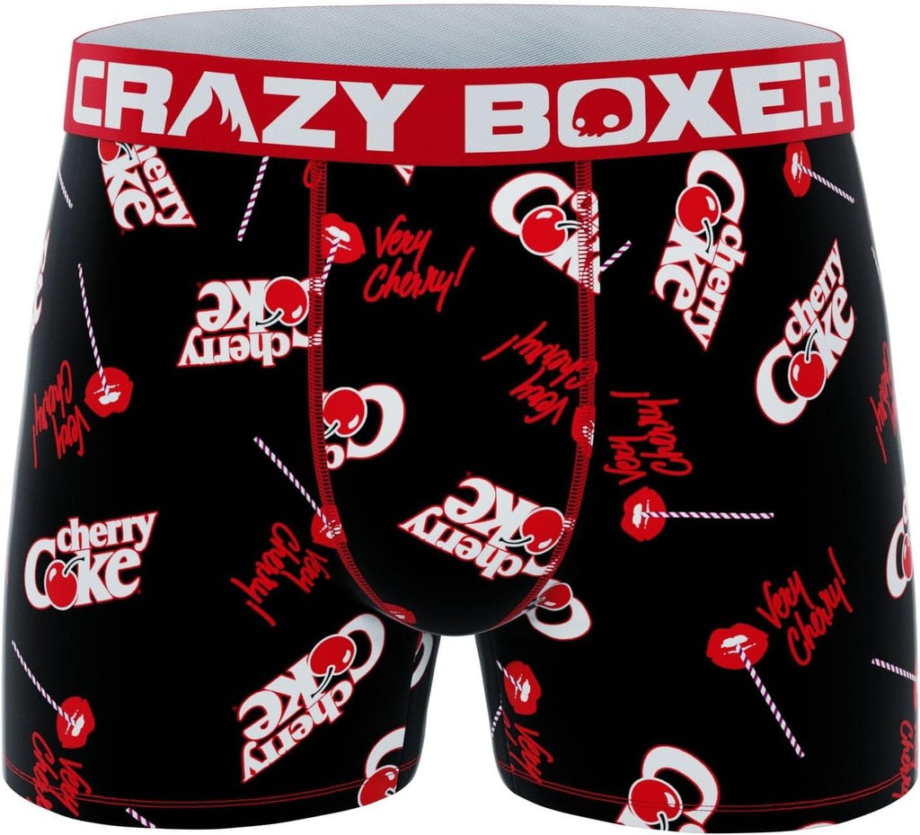 CRAZYBOXER Men's Underwear Coca Cola Stretch Breathable Boxer Brief Anti-irritation (3 PACK)