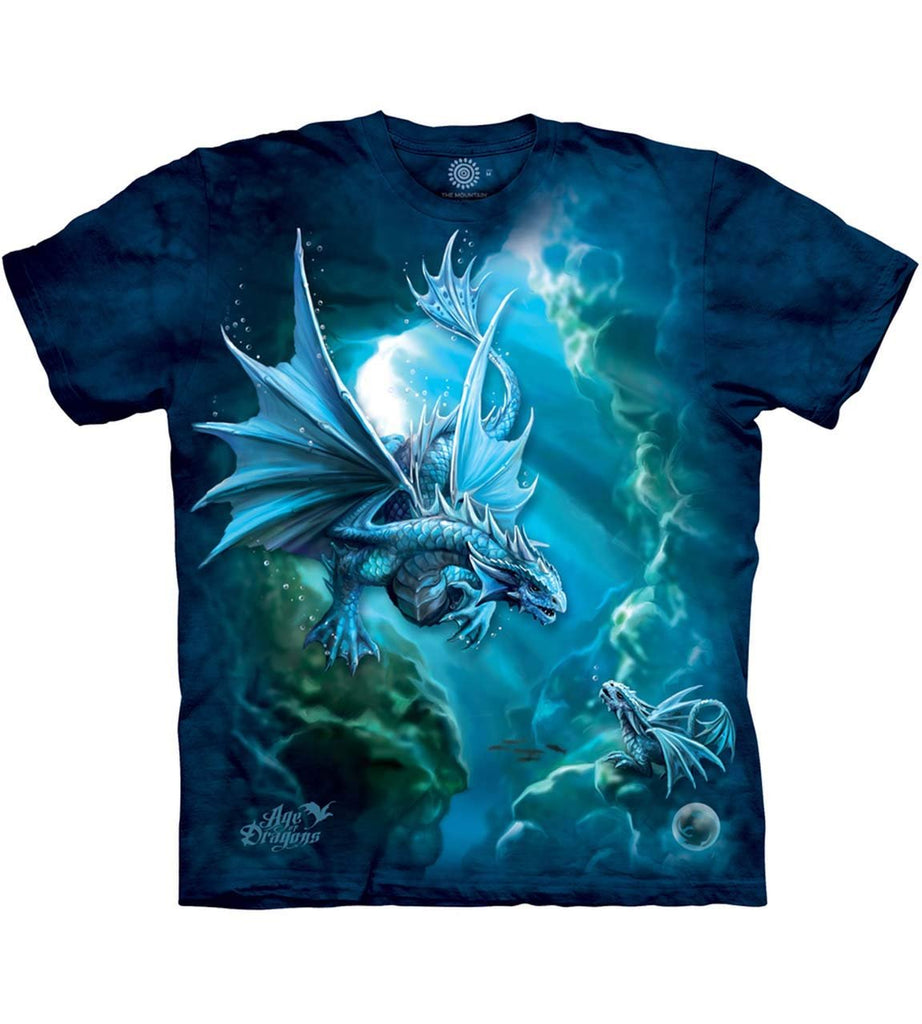 The Mountain Sea Dragon Adult T-Shirt, Blue, 3XL