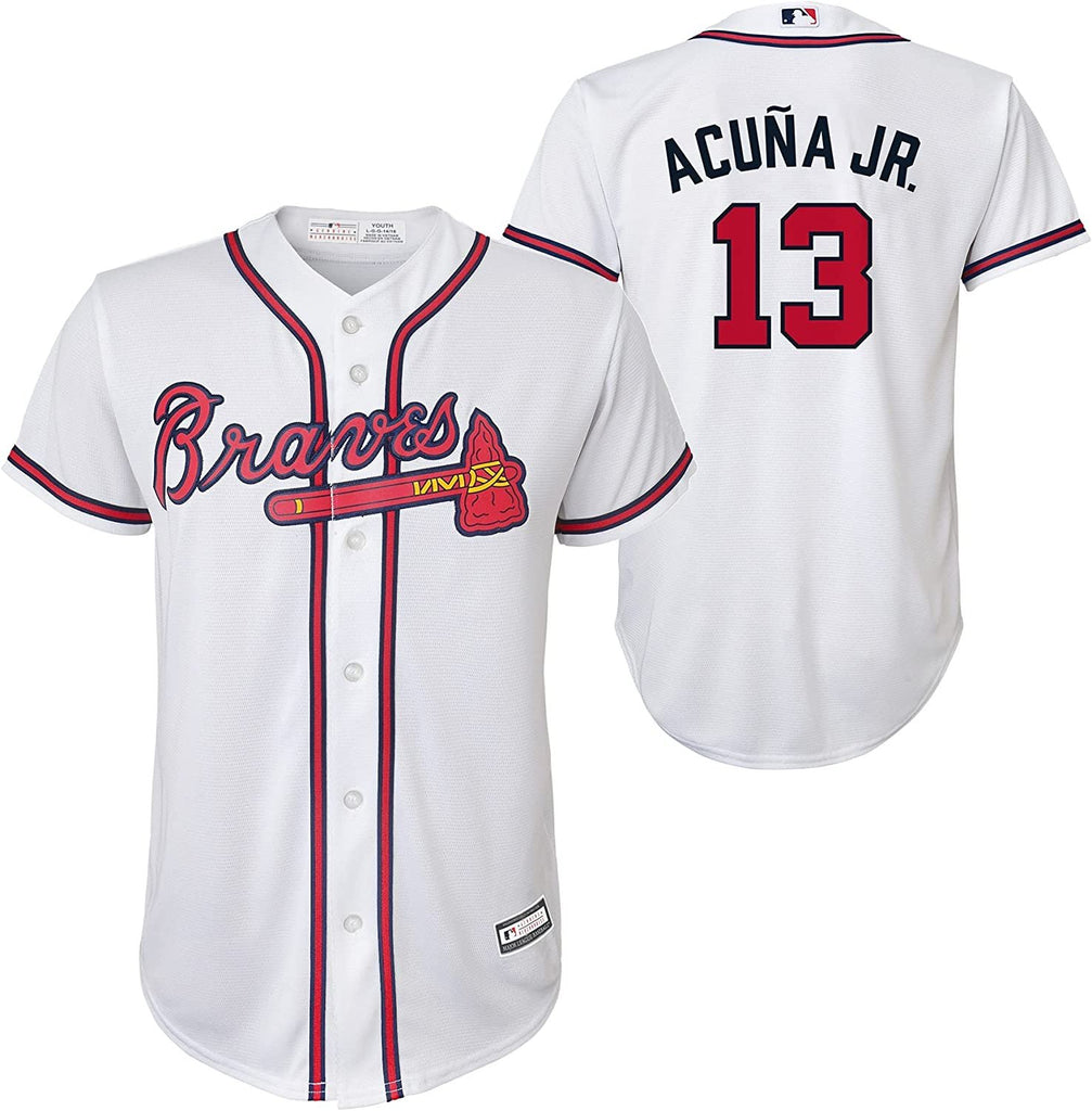 Outerstuff Ronald Acuna Jr. Atlanta Braves #13 Toddler Jersey - Toddler (2T,3T,4T,5,6,7)