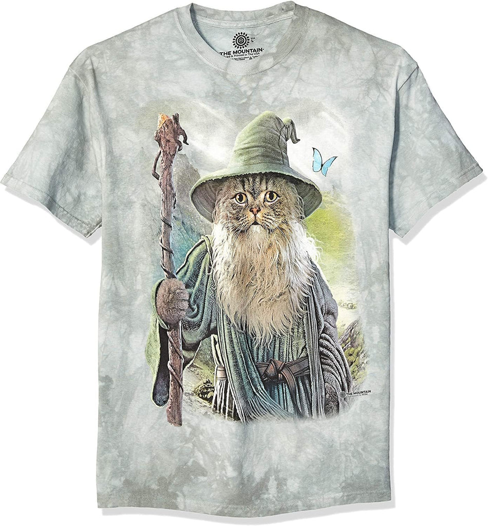 The Mountain Catdalf Unisex T Shirt | Premium, Hand-Dyed | Funny Cat Graphic Tee