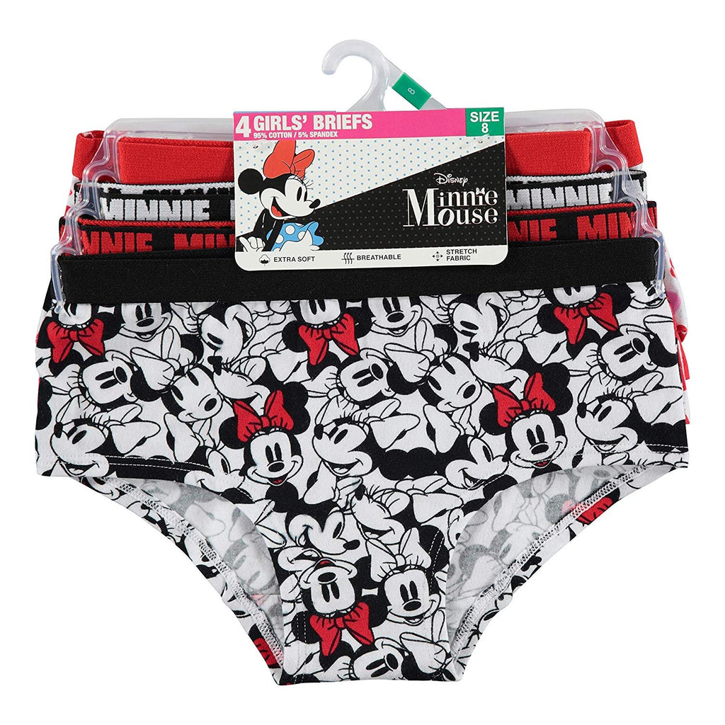 Disney Girls' Big Minnie 4pk Supersoft Reactive Print Panties