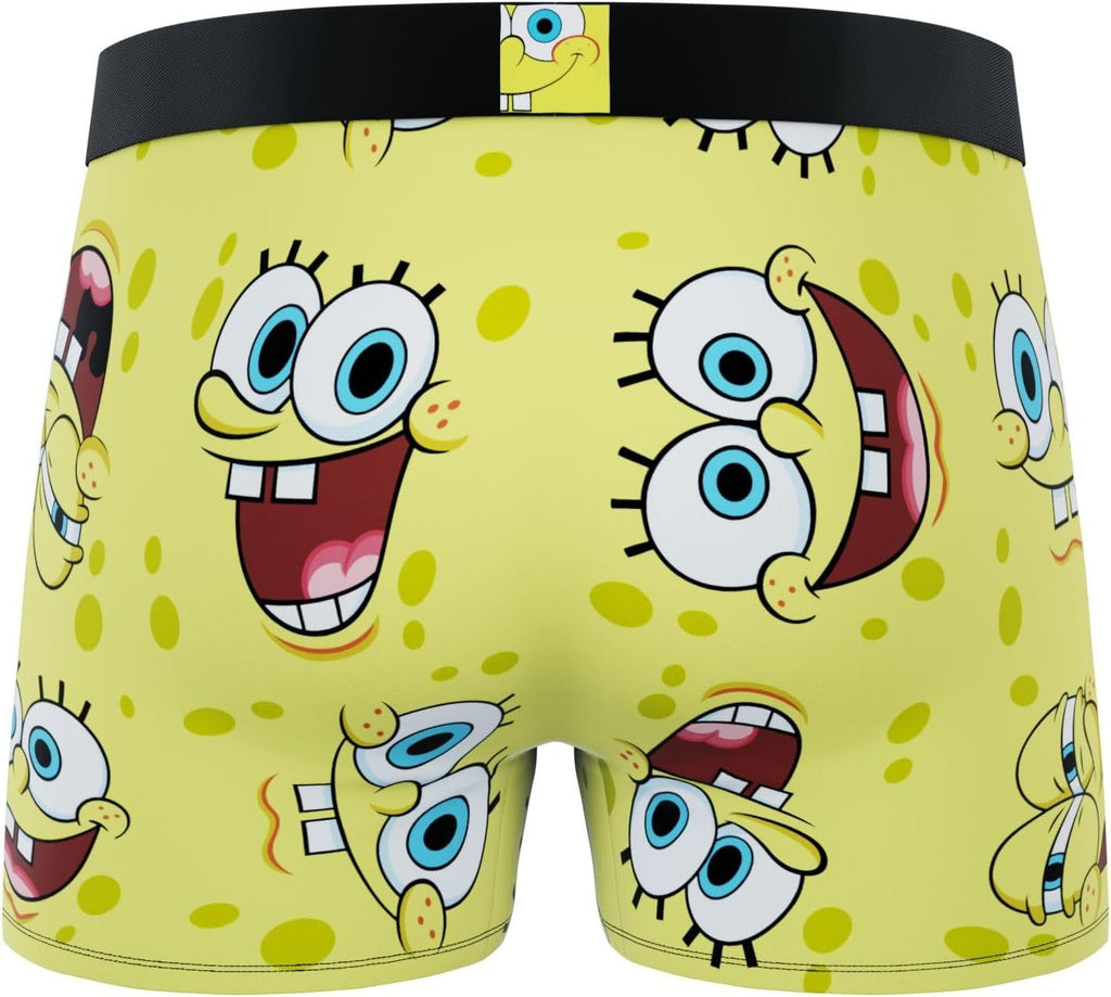 CRAZYBOXER Men's Underwear Spongebob Squarepants Anti-irritation Comfortable Boxer Brief Breathable