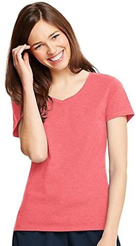 Hanes Women's X-Temp V-Neck T-Shirt (42V0)