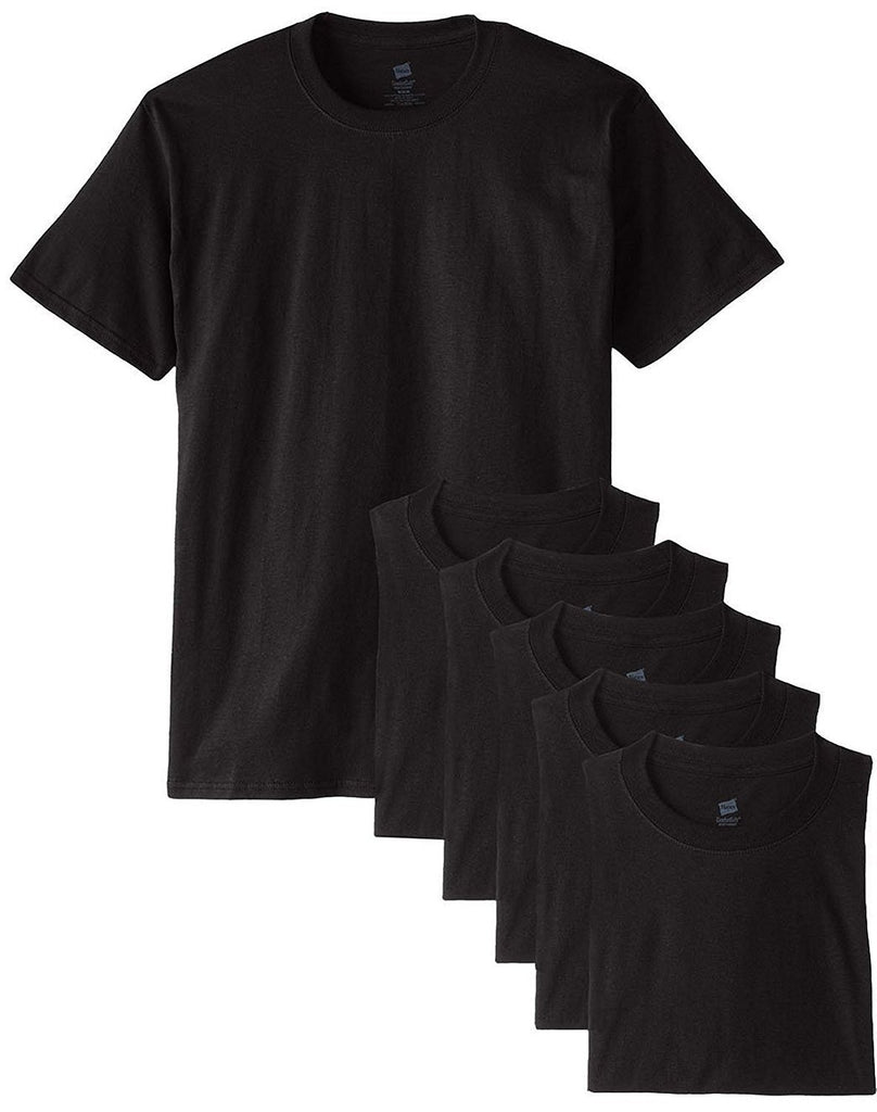 Hanes Men's Comfortsoft 6 Pack Crew Neck Tee