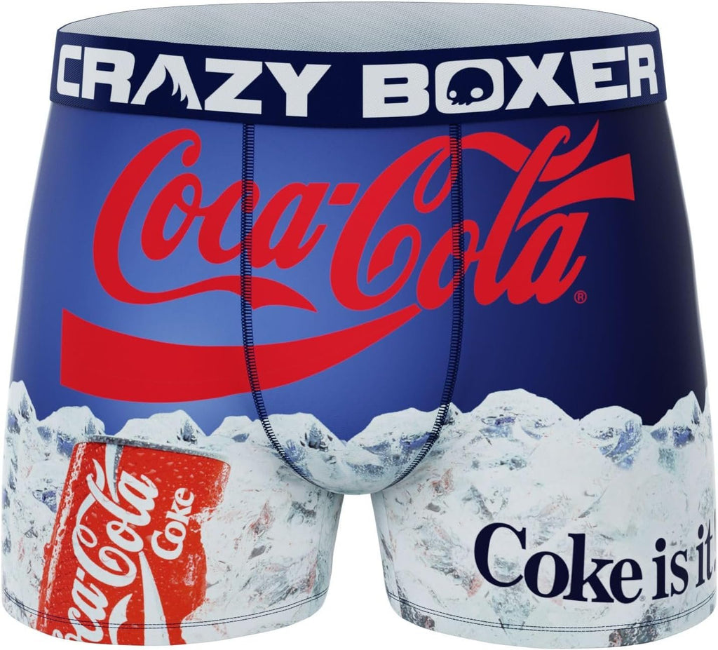 CRAZYBOXER Men's Underwear Coca Cola Stretch Breathable Boxer Brief Anti-irritation