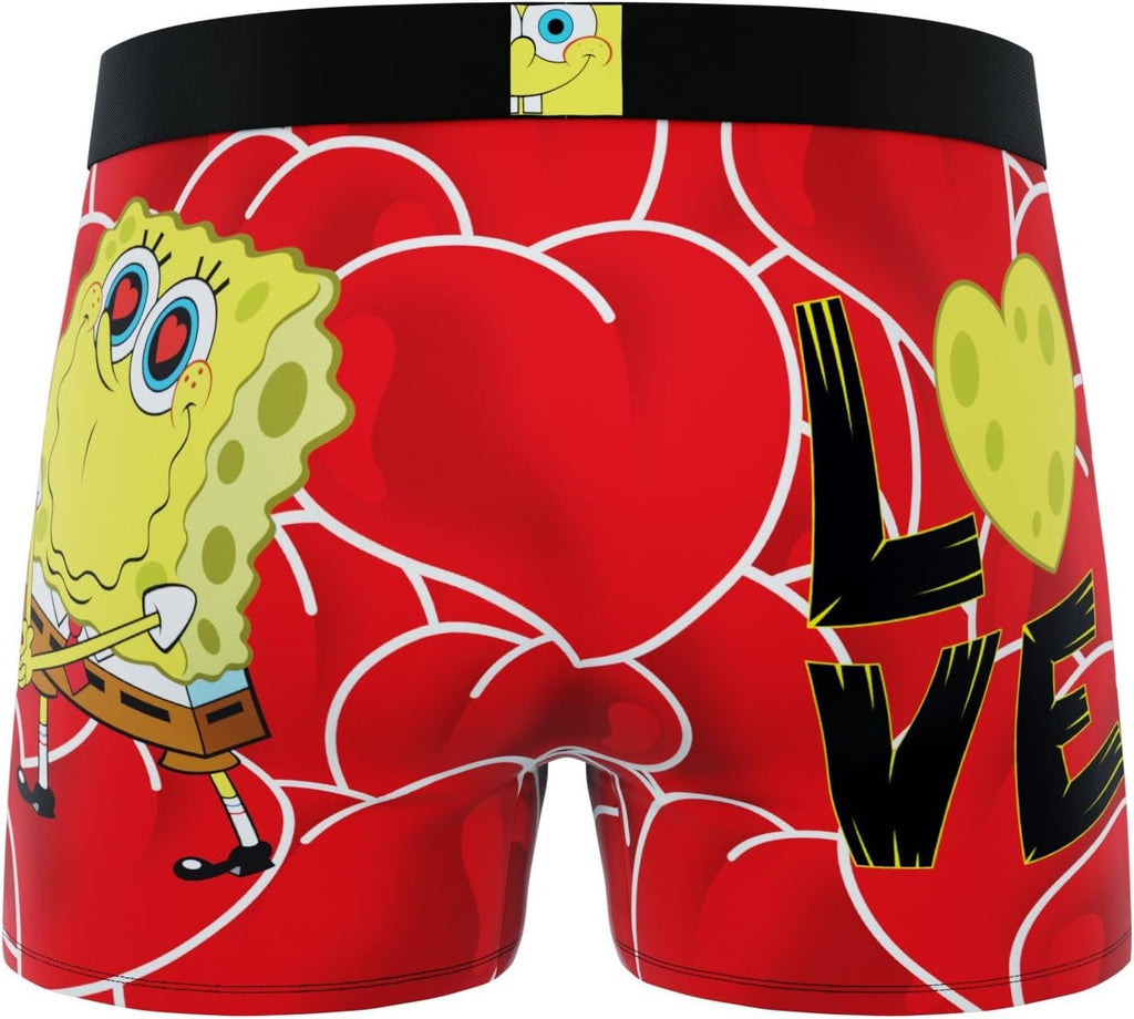 CRAZYBOXER Men's Underwear Spongebob Squarepants Anti-irritation Comfortable Boxer Brief Breathable