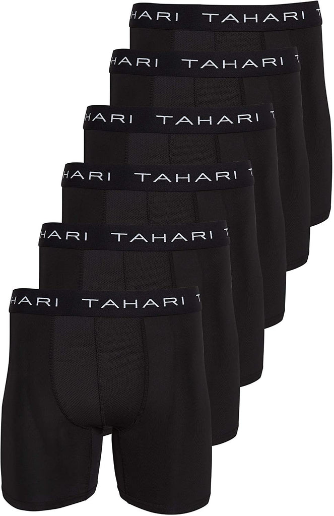 Tahari Mens 6pk Athletic Performance Boxer Brief Multi Pack