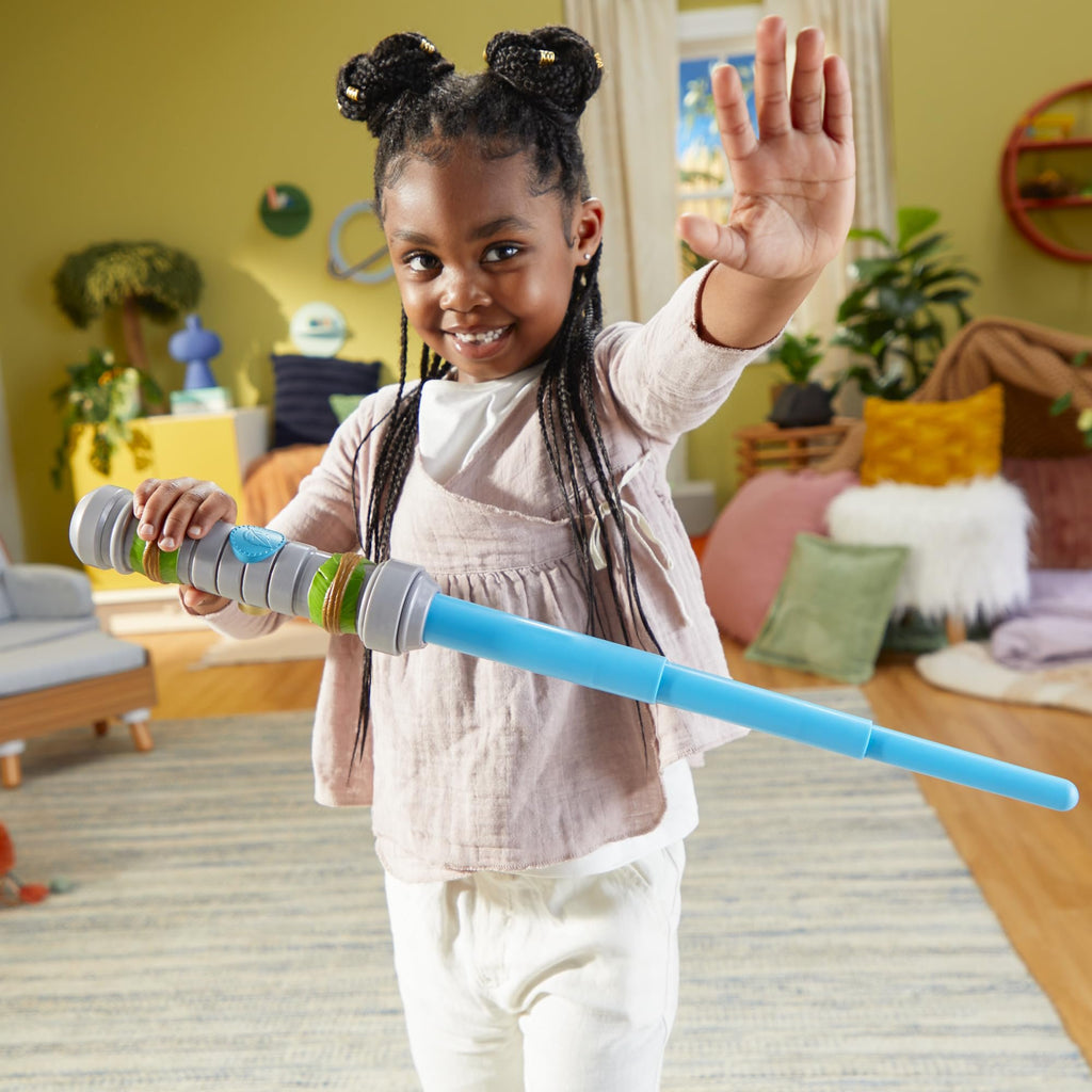 Star Wars: Young Jedi Adventures, Nubs Blue Extendable Lightsaber, Preschool Toys for 3 Year Old Boys & Girls