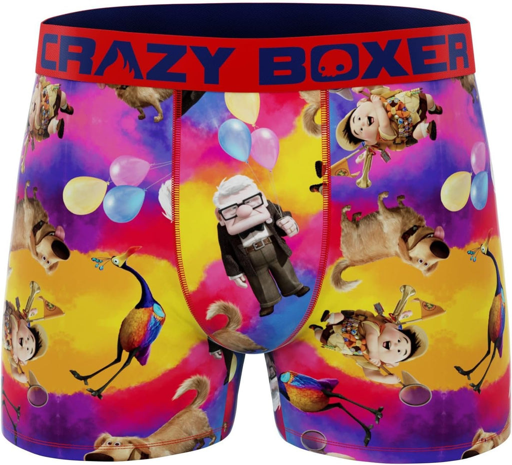 CRAZYBOXER Men's Underwear Disney Classic Original Distortion-free Boxer Brief Soft (3 PACK)