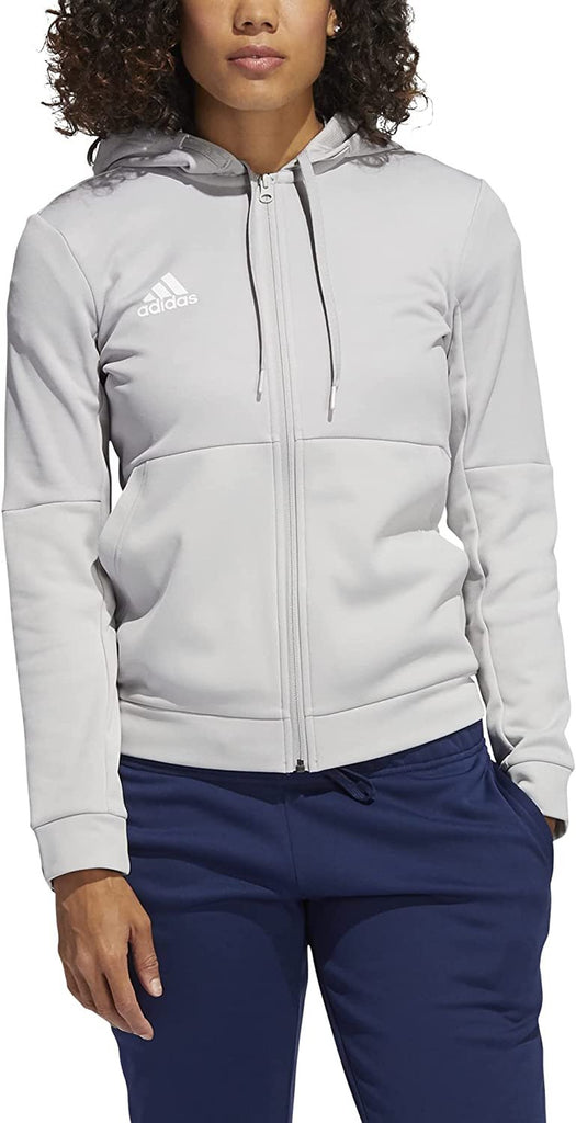 Adidas Women's TI FZ Full-Zip Jacket, Moisture Wicking - Navy Blue/White