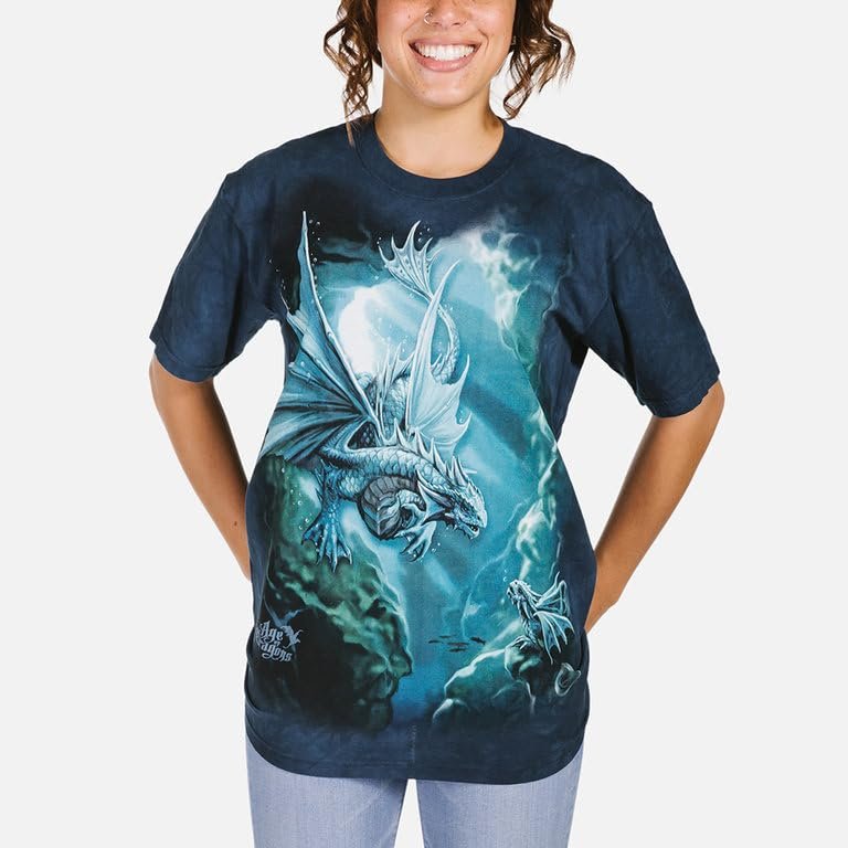 The Mountain Sea Dragon Adult T-Shirt, Blue, 3XL