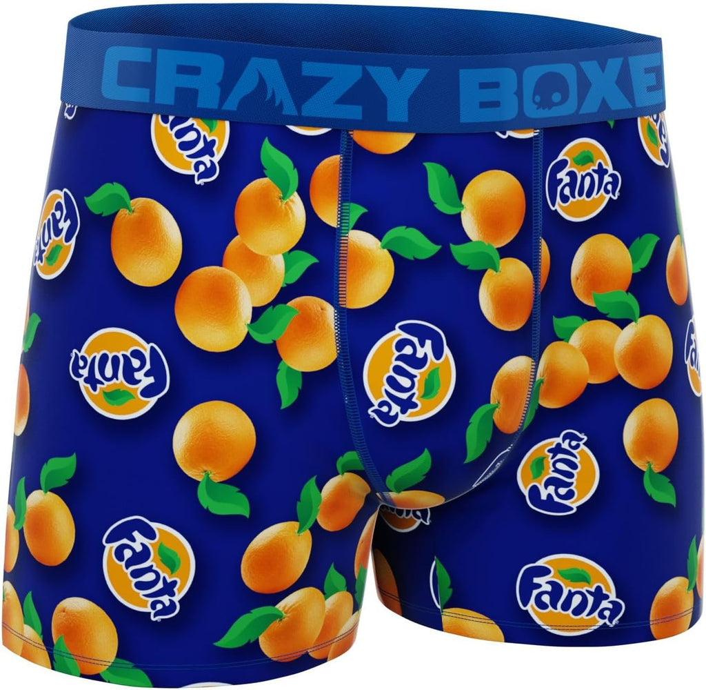 CRAZYBOXER Men's Underwear Fanta Oranges Stretch Breathable Boxer Brief Anti-irritation