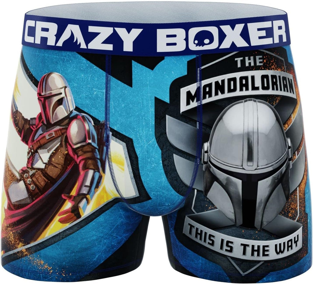 CRAZYBOXER Men's Underwear The Mandalorian Resistant Boxer Brief Original (2 PACK)