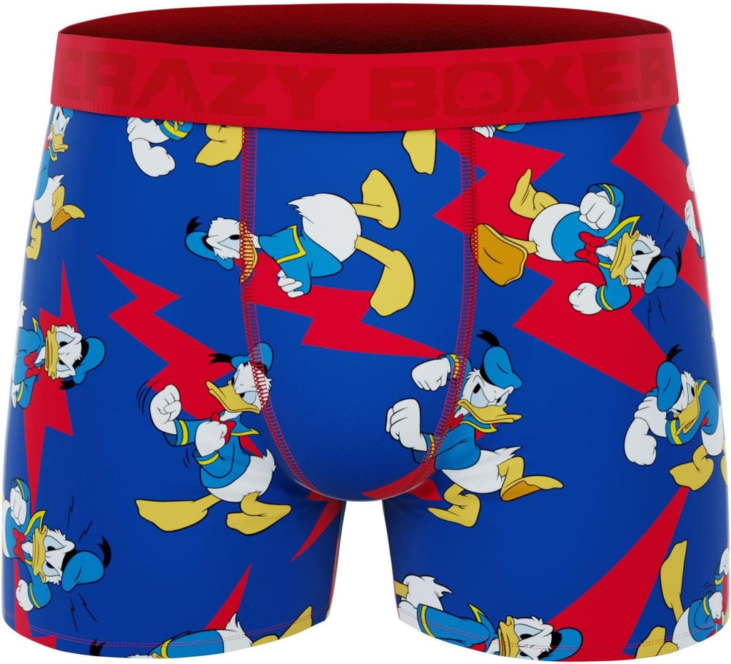 CRAZYBOXER Men's Underwear Disney Classic Mickey Distortion-free Boxer Brief Comfortable