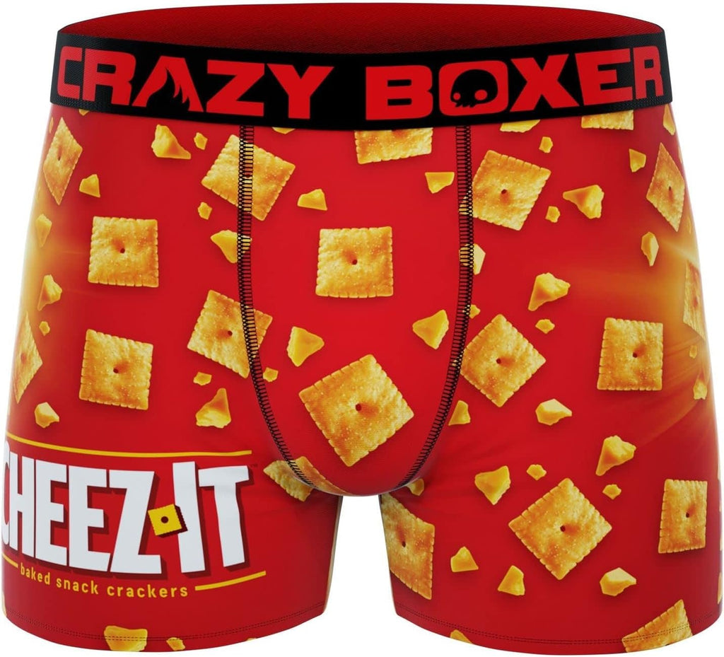 CRAZYBOXER Kellogg's Cheese-It Box Men's Boxer Briefs (Creative Packaging)