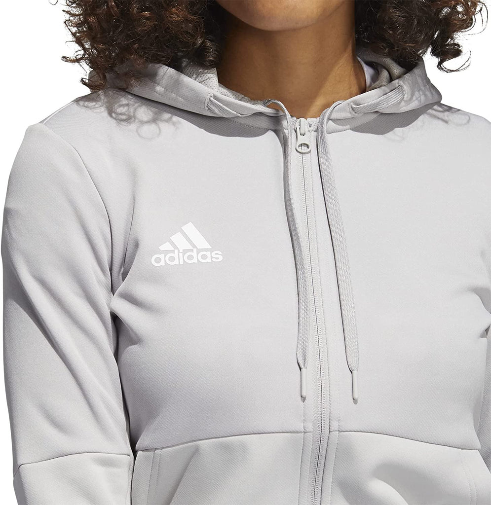 Adidas Women's TI FZ Full-Zip Jacket, Moisture Wicking - Navy Blue/White