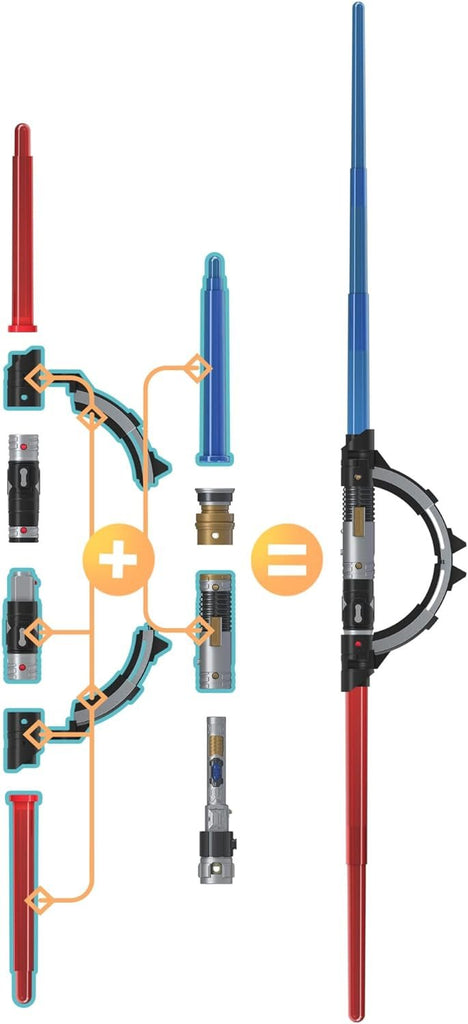 STAR WARS Lightsaber Forge Inquisitor Masterworks Set Double-Bladed Customizable Electronic Lightsaber Toy, Toys for 4 Year Old Boys and Girls and Up