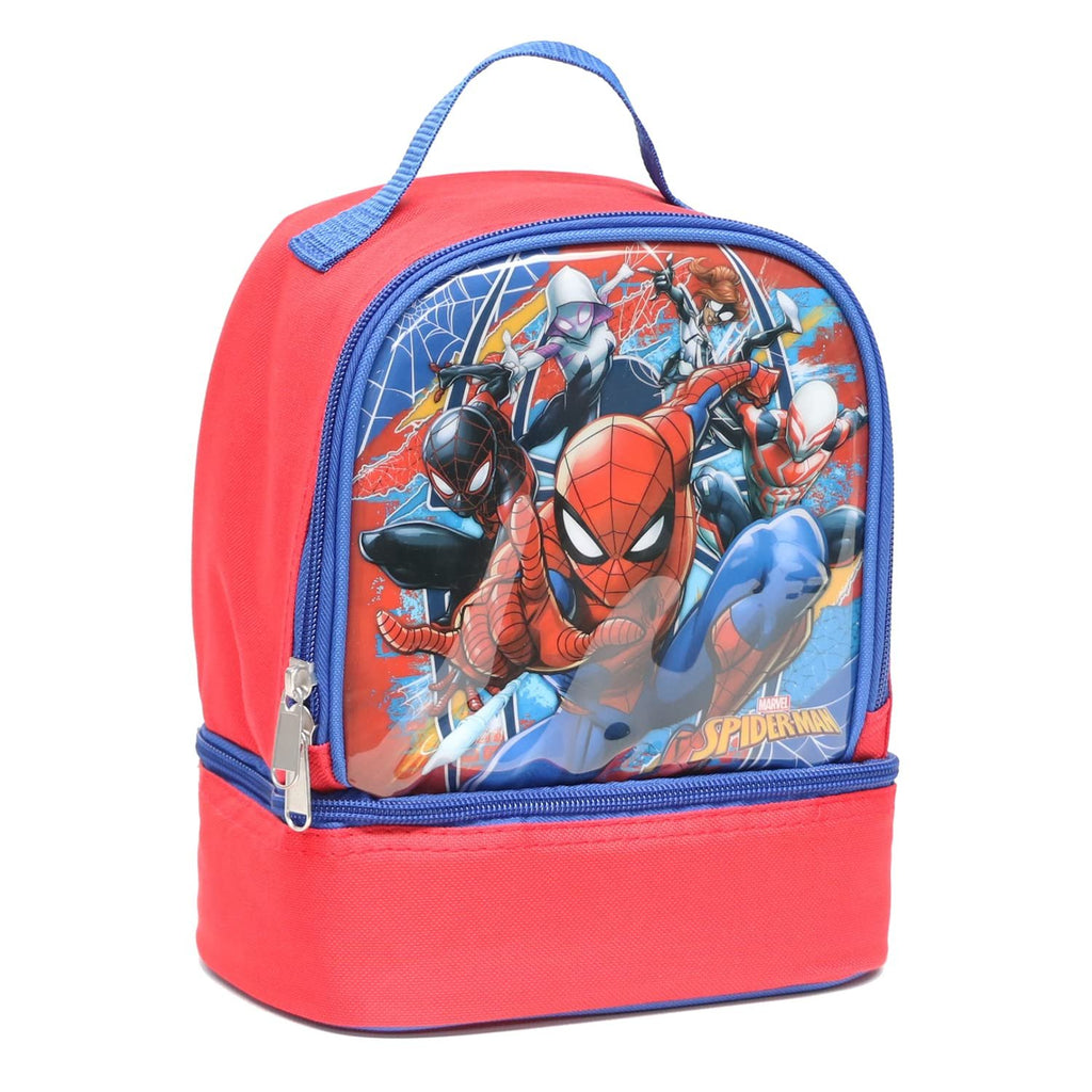 Ruz Spider-Man Insulated Lunch Box Red/Blue Dome