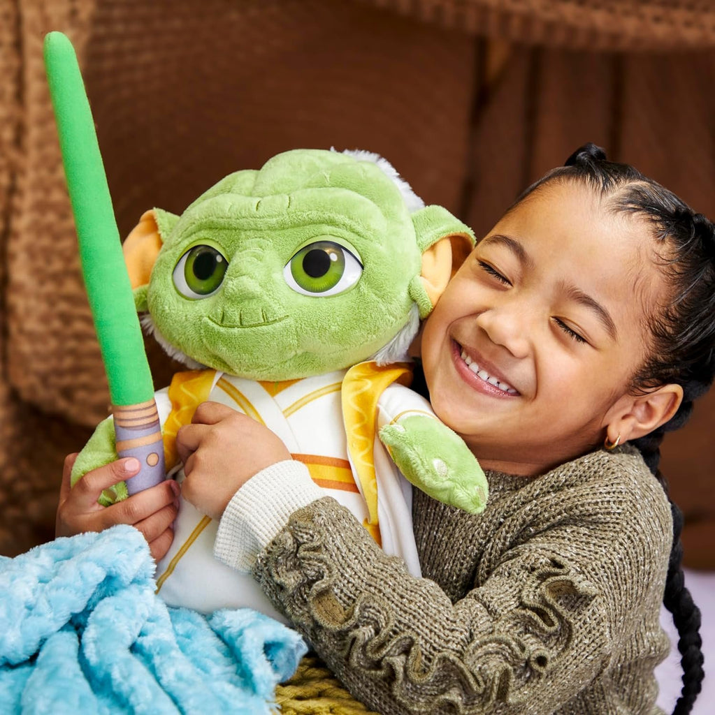 Star Wars: Young Jedi Adventures Master Yoda Plush, Plush, Toys, Preschool Toys for 3 Year Old Boys & Girls