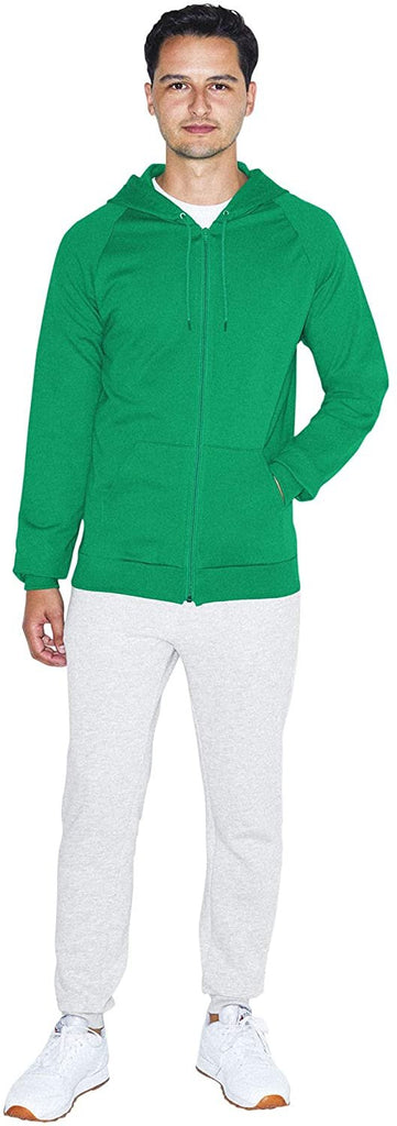 American Apparel Men's California Fleece Long Sleeve Zip Hoodie