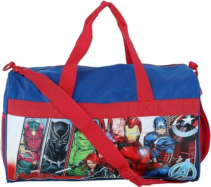 Avengers Boys 18" Duffel Bag Carry-On Black Panther Hulk Ironman Captain America