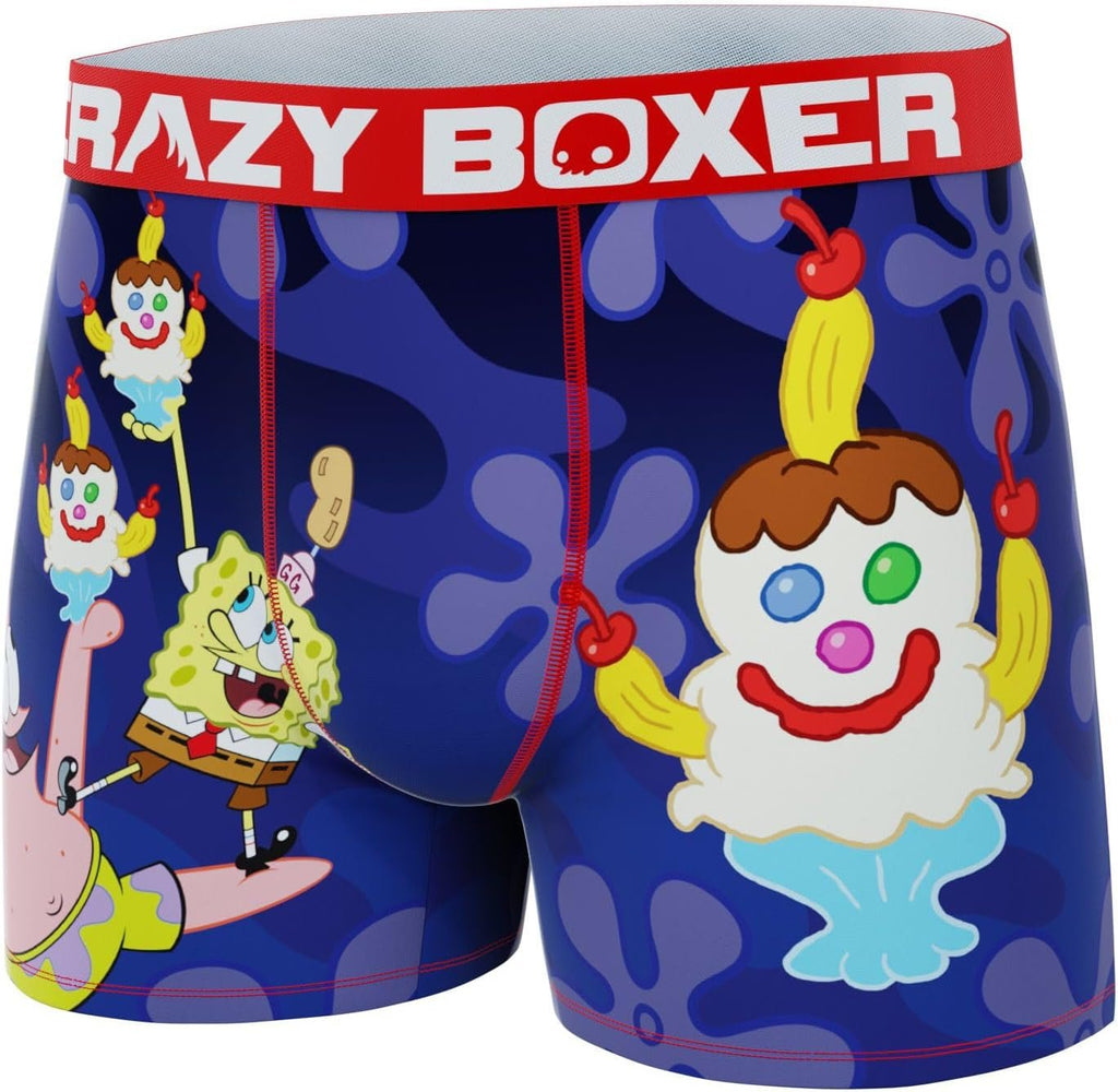 CRAZYBOXER Men's Underwear Spongebob Squarepants Anti-irritation Comfortable Boxer Brief Breathable