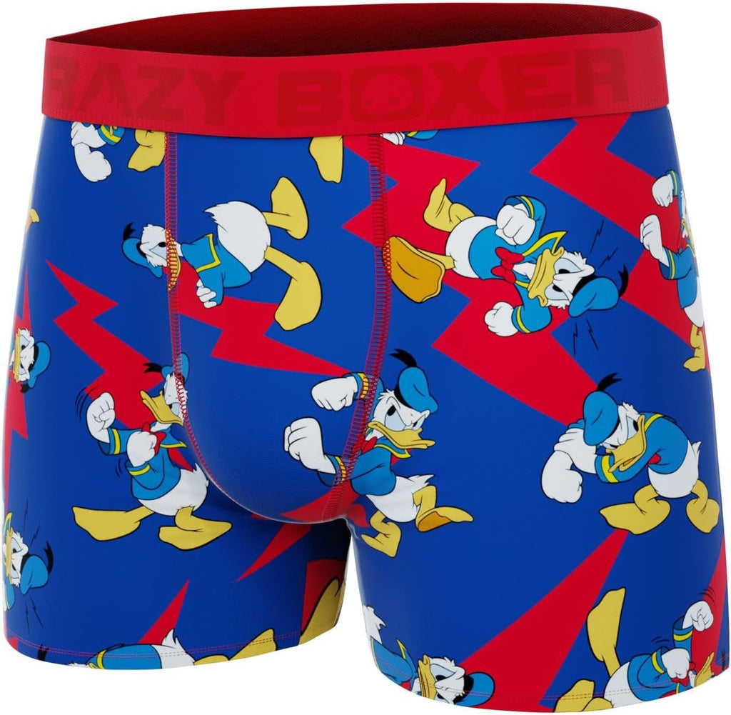 CRAZYBOXER Men's Underwear Disney Classic Mickey Distortion-free Boxer Brief Comfortable