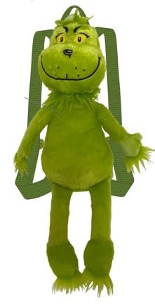 AI ACCESSORY INNOVATIONS Grinch 12" Plush Backpack