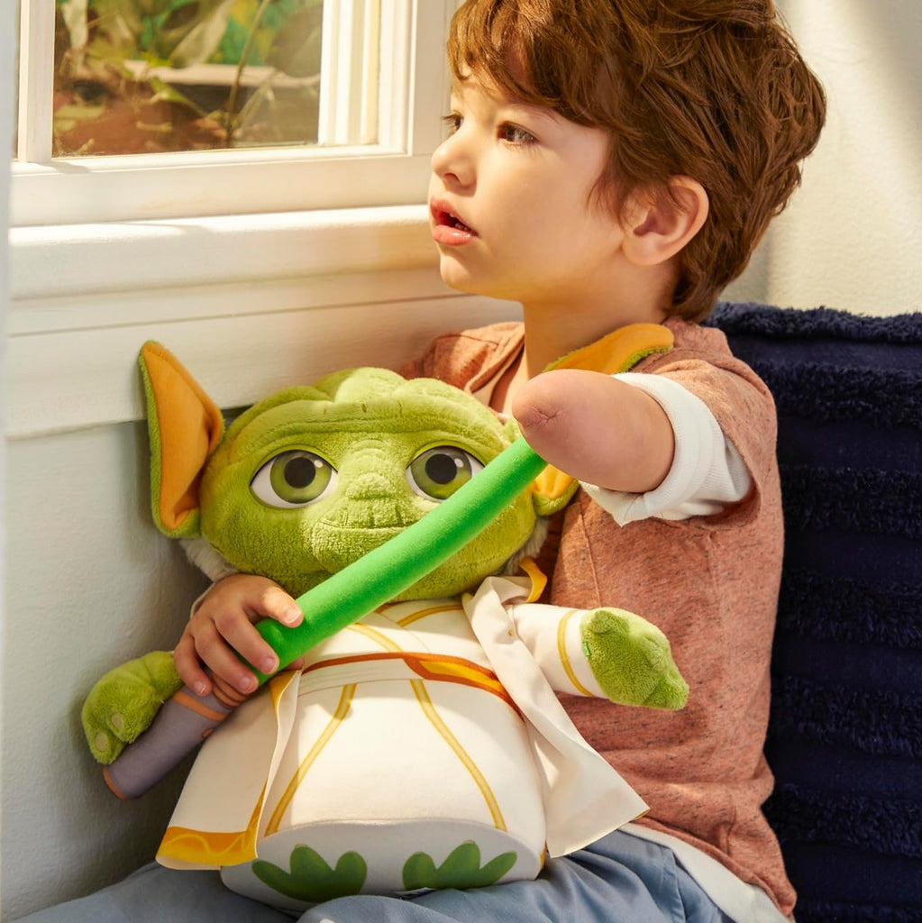 Star Wars: Young Jedi Adventures Master Yoda Plush, Plush, Toys, Preschool Toys for 3 Year Old Boys & Girls