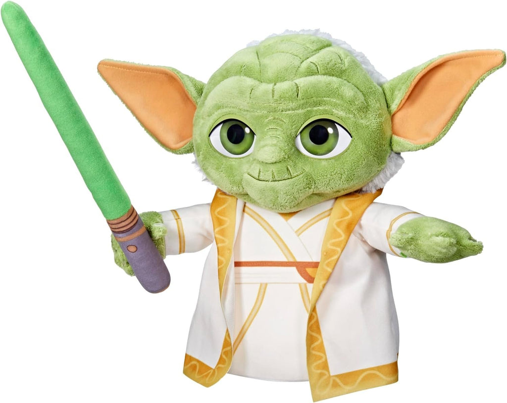 Star Wars: Young Jedi Adventures Master Yoda Plush, Plush, Toys, Preschool Toys for 3 Year Old Boys & Girls