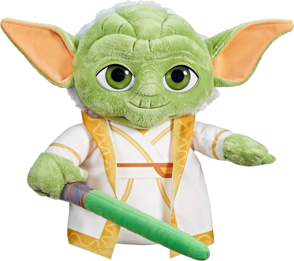 Star Wars: Young Jedi Adventures Master Yoda Plush, Plush, Toys, Preschool Toys for 3 Year Old Boys & Girls