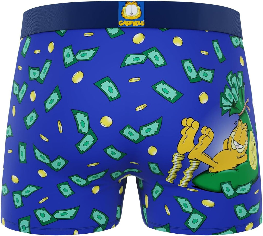 CRAZYBOXER Men's Underwear Garfield Freedom of movement Resistant Boxer Brief Original (3 PACK)