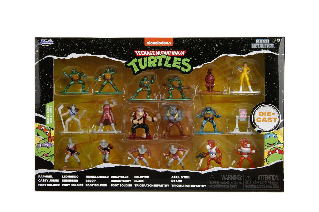 Teenage Mutant Ninja Turtles Turtle Lair Nano Scene w/ 1.65" Die-Cast Collectible Figures, Toys for Kids and Adults