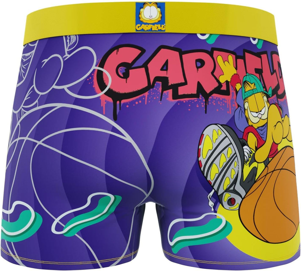 CRAZYBOXER Men's Underwear Garfield Freedom of movement Resistant Boxer Brief Original (3 PACK)