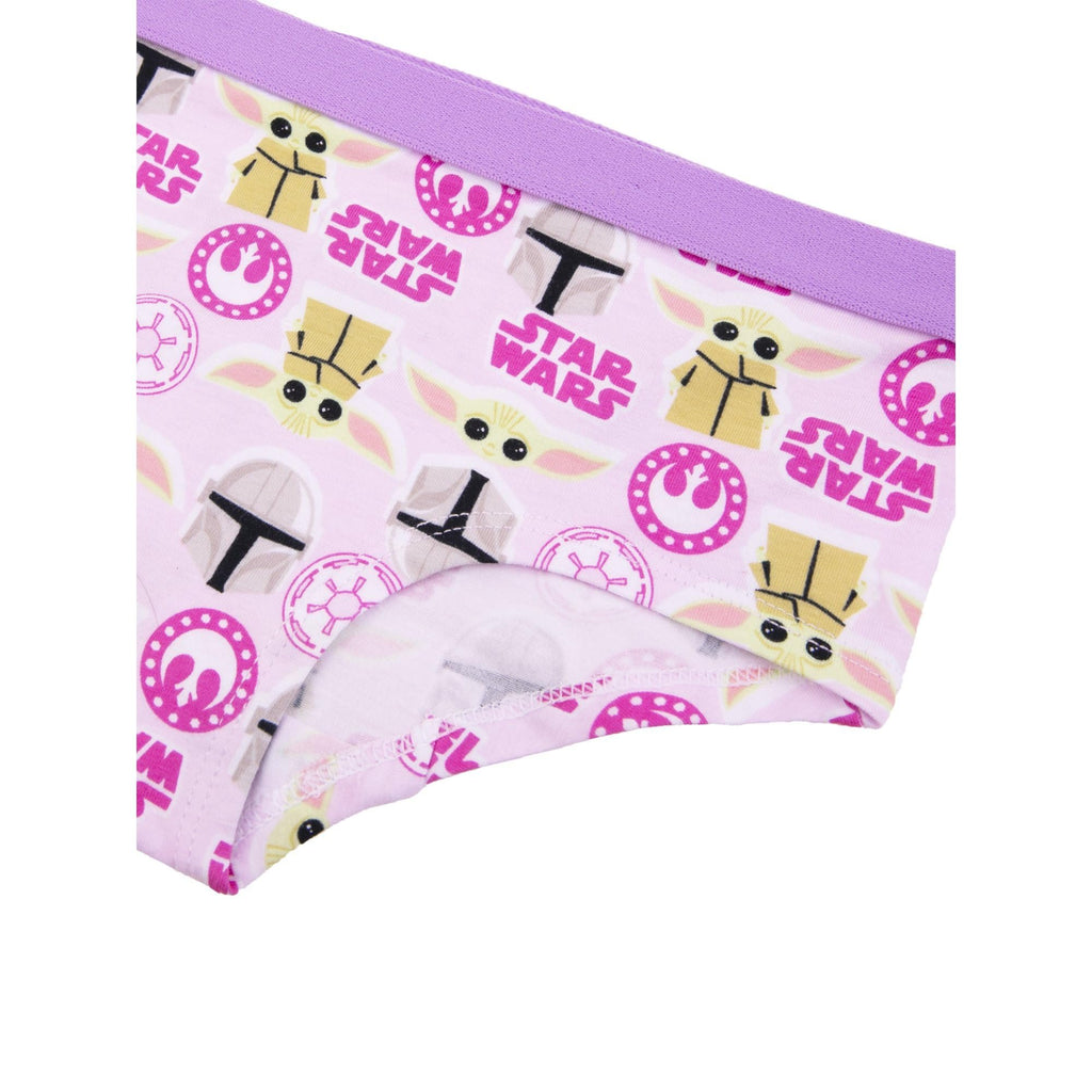 Girls' Star Wars Mandalorian 4-Pack Panties Cotton/Spandex Blend Sizes 4,6,8,10