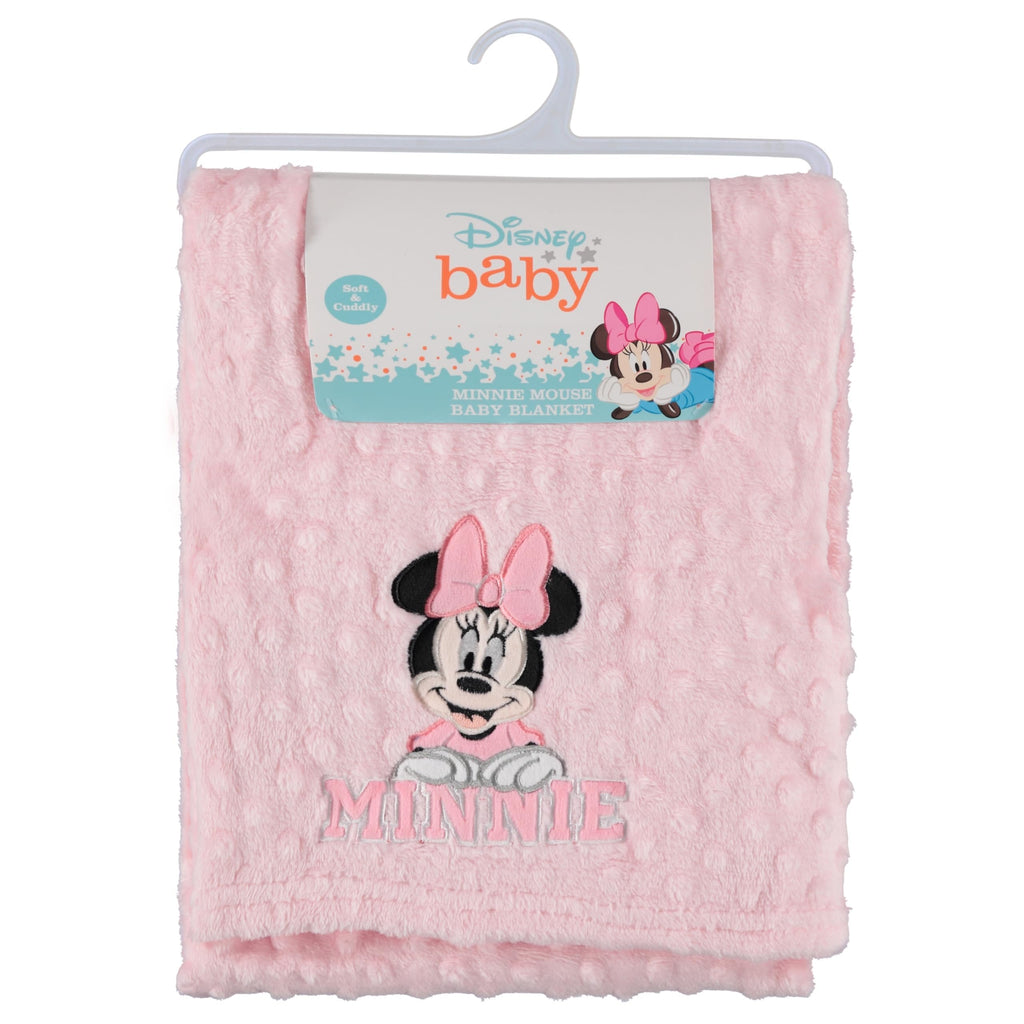 Disney Mickey Mouse or Winnie The Pooh Soft Baby Blanket - Textured Fleece Blanket for Baby Girls/Boys - Plush Crib Stroller Nursery & Daycare Blankey