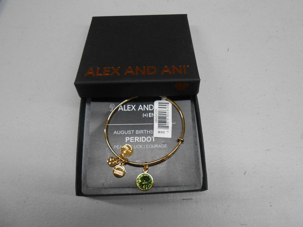 Alex and Ani Bangle Bar Imitation Birthstone Bangle Bracelet, 2.75"